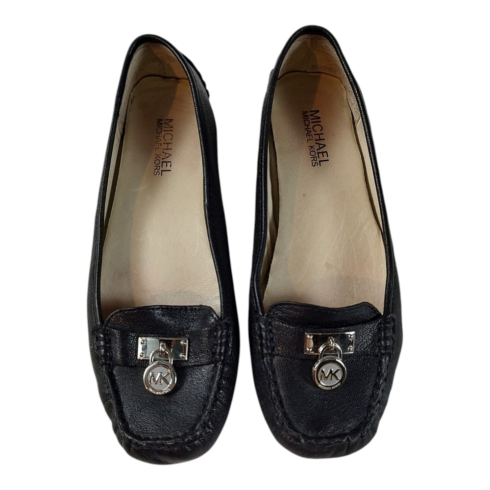 Michael Michael Kors Hamilton Loafers 7.5M Black Leather